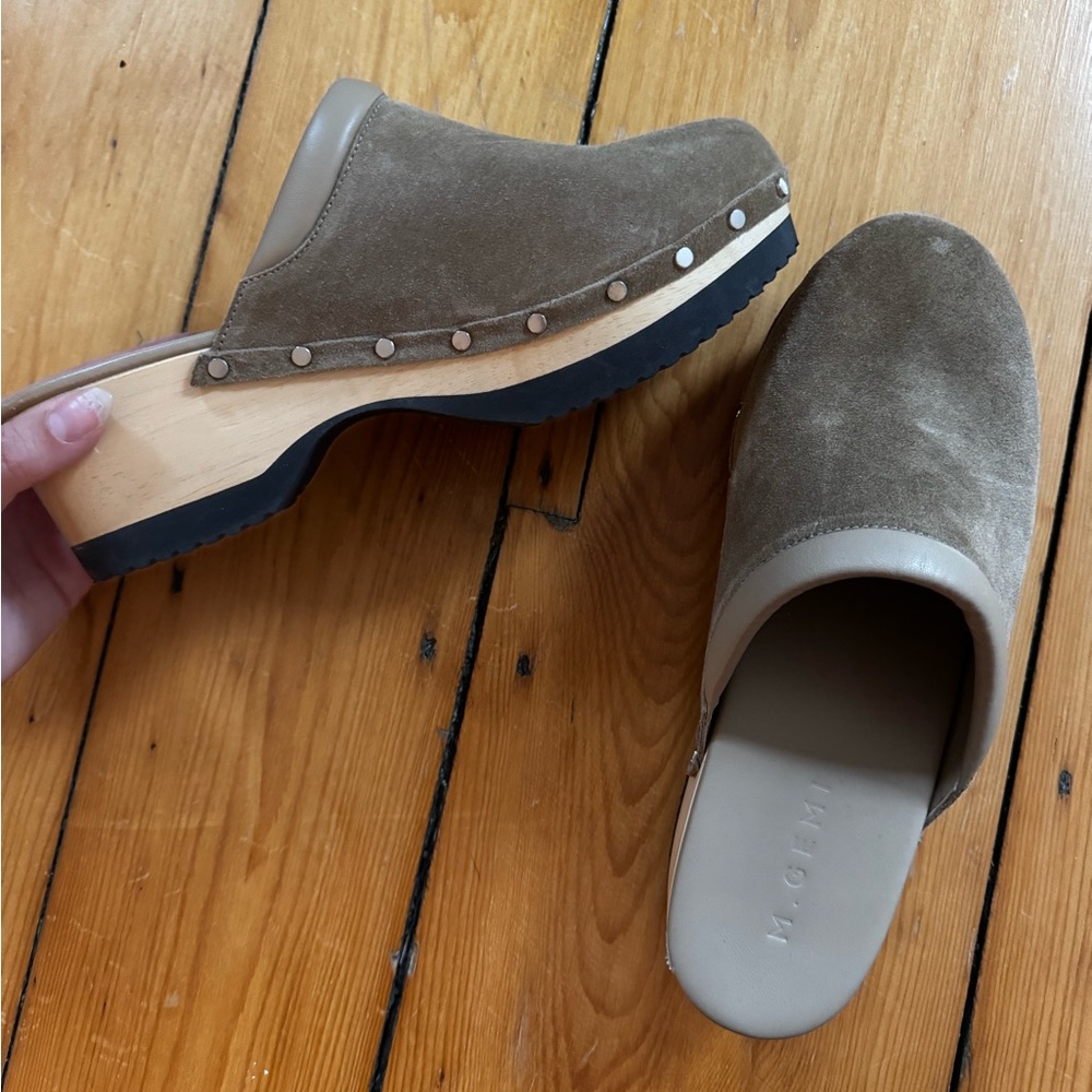 M Gemi Italian suede clogs